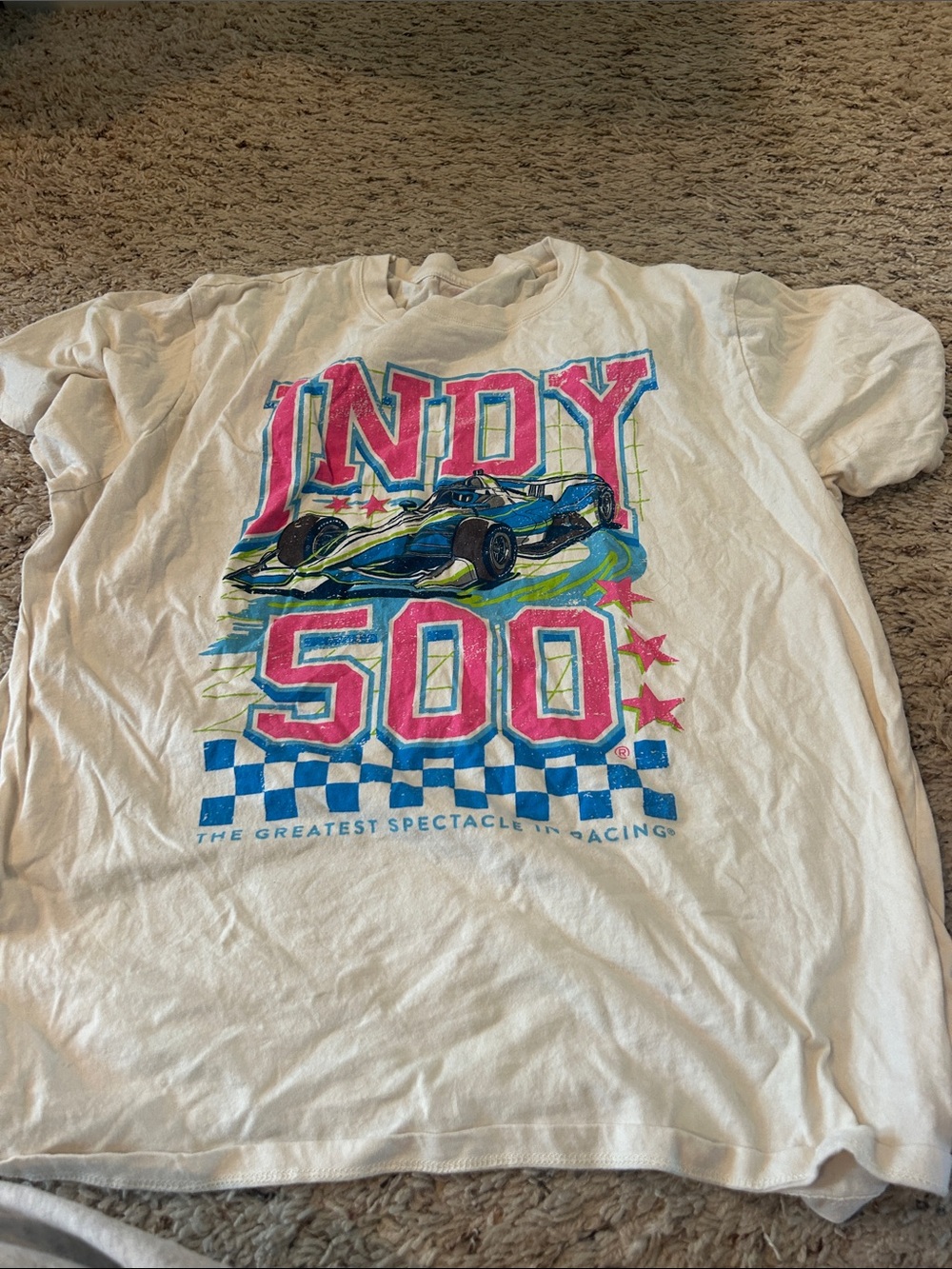 Indy 500 Graphic Short Sleeve Tee - White